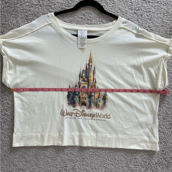 Walt Disney World 50th Anniversary Oversized Crop Top, Size Medium - Picture 9 of 10